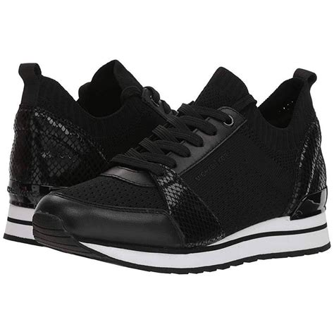 michael kors black trainers women's|michael kors black trainers women.